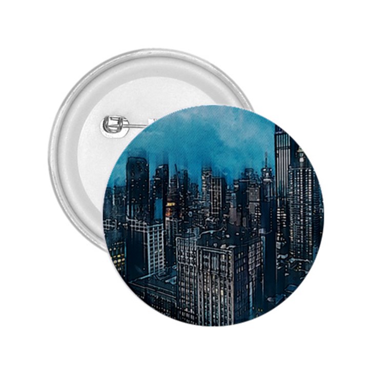 Cityscape Buildings Skyscraper 2.25  Buttons