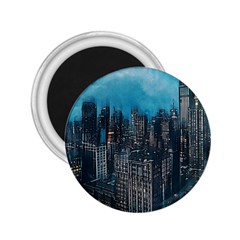 Cityscape Buildings Skyscraper 2 25  Magnets by Pakrebo