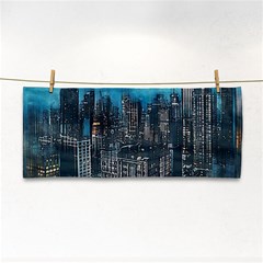 Cityscape Buildings Skyscraper Hand Towel by Pakrebo