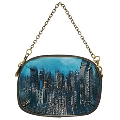 Cityscape Buildings Skyscraper Chain Purse (one Side) by Pakrebo