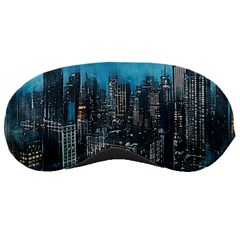 Cityscape Buildings Skyscraper Sleeping Mask by Pakrebo