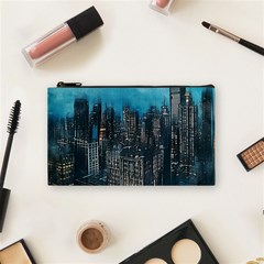 Cityscape Buildings Skyscraper Cosmetic Bag (small) by Pakrebo