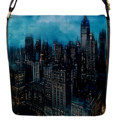 Cityscape Buildings Skyscraper Flap Closure Messenger Bag (s) by Pakrebo