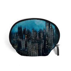 Cityscape Buildings Skyscraper Accessory Pouch (small) by Pakrebo