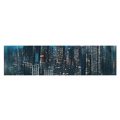 Cityscape Buildings Skyscraper Satin Scarf (oblong) by Pakrebo