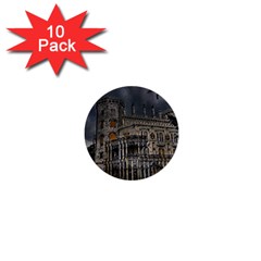 Castle Mansion Architecture House 1  Mini Buttons (10 Pack)  by Pakrebo