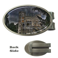 Castle Mansion Architecture House Money Clips (oval)  by Pakrebo