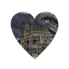 Castle Mansion Architecture House Heart Magnet by Pakrebo