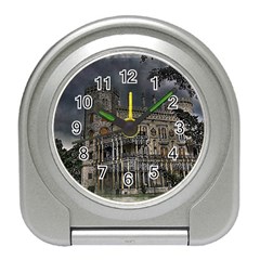 Castle Mansion Architecture House Travel Alarm Clock by Pakrebo