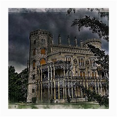 Castle Mansion Architecture House Medium Glasses Cloth by Pakrebo