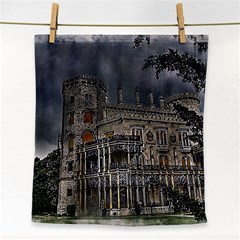 Castle Mansion Architecture House Face Towel by Pakrebo