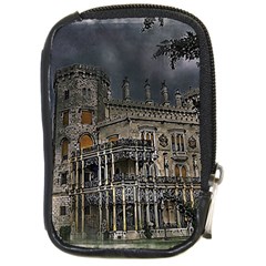 Castle Mansion Architecture House Compact Camera Leather Case by Pakrebo