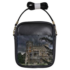 Castle Mansion Architecture House Girls Sling Bag by Pakrebo