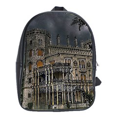 Castle Mansion Architecture House School Bag (xl) by Pakrebo