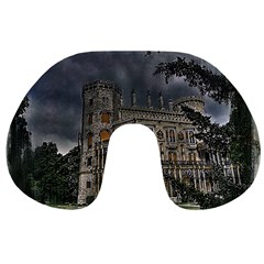 Castle Mansion Architecture House Travel Neck Pillow by Pakrebo