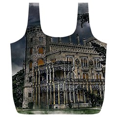 Castle Mansion Architecture House Full Print Recycle Bag (xl) by Pakrebo