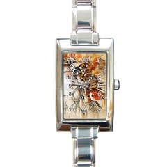 Collage Art The Statue Of Shell Rectangle Italian Charm Watch by Pakrebo