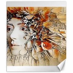 Collage Art The Statue Of Shell Canvas 20  X 24  by Pakrebo