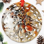 Collage Art The Statue Of Shell Ornament (Round Filigree) Front