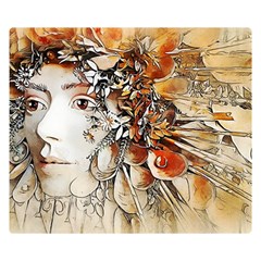 Collage Art The Statue Of Shell Double Sided Flano Blanket (small)  by Pakrebo