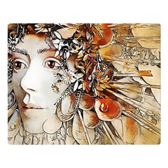 Collage Art The Statue Of Shell Double Sided Flano Blanket (large)  by Pakrebo