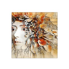 Collage Art The Statue Of Shell Satin Bandana Scarf by Pakrebo