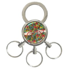 Touch Watercolor Xie Shihong Art 3-ring Key Chain by Pakrebo