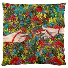 Touch Watercolor Xie Shihong Art Large Flano Cushion Case (one Side) by Pakrebo