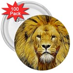 Lion Lioness Wildlife Hunter 3  Buttons (100 pack)  Front