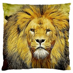 Lion Lioness Wildlife Hunter Standard Flano Cushion Case (two Sides)