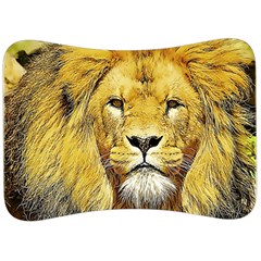 Lion Lioness Wildlife Hunter Velour Seat Head Rest Cushion