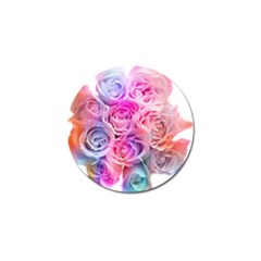 Rose Bouquet Flower Petal Floral Golf Ball Marker (10 Pack) by Pakrebo