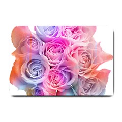 Rose Bouquet Flower Petal Floral Small Doormat  by Pakrebo