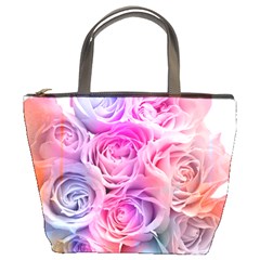 Rose Bouquet Flower Petal Floral Bucket Bag