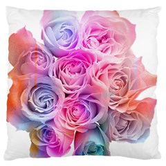 Rose Bouquet Flower Petal Floral Standard Flano Cushion Case (one Side)