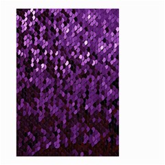 Sequins  White Purple Small Garden Flag (two Sides) by Pakrebo