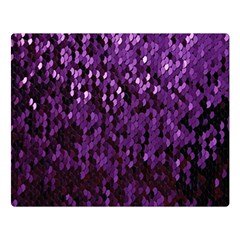 Sequins  White Purple Double Sided Flano Blanket (large)  by Pakrebo