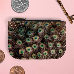 Bird Peacock Tail Feathers Mini Coin Purse by Pakrebo