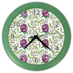 Default Texture Background Floral Color Wall Clock by Pakrebo