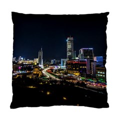 Night City Seoul Travel Korea Sky Standard Cushion Case (two Sides) by Pakrebo