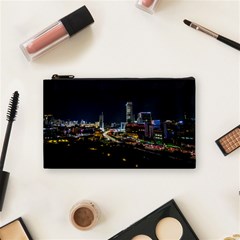 Night City Seoul Travel Korea Sky Cosmetic Bag (small) by Pakrebo