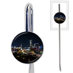 Night City Seoul Travel Korea Sky Book Mark by Pakrebo