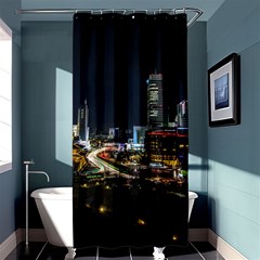 Night City Seoul Travel Korea Sky Shower Curtain 36  X 72  (stall)  by Pakrebo