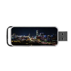 Night City Seoul Travel Korea Sky Portable Usb Flash (two Sides) by Pakrebo