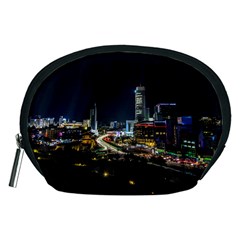 Night City Seoul Travel Korea Sky Accessory Pouch (medium) by Pakrebo