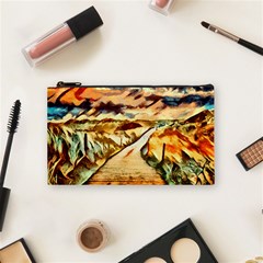 Painting Expressive Colors Texture Cosmetic Bag (small) by Pakrebo