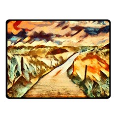 Painting Expressive Colors Texture Fleece Blanket (small) by Pakrebo