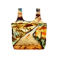 Painting Expressive Colors Texture Full Print Recycle Bag (s) by Pakrebo