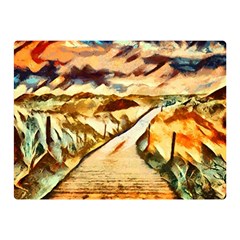 Painting Expressive Colors Texture Double Sided Flano Blanket (mini)  by Pakrebo