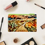 Painting Expressive Colors Texture Cosmetic Bag (XS) Back